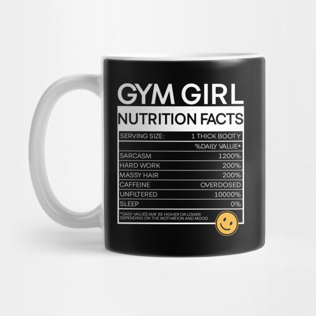 GYM Girl Nutrition Facts by Stellart